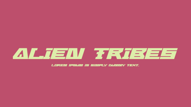Alien Tribes Font