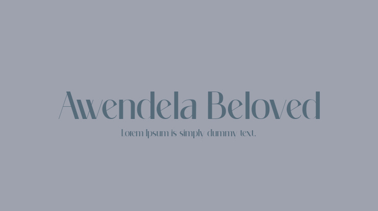 Awendela Beloved Font