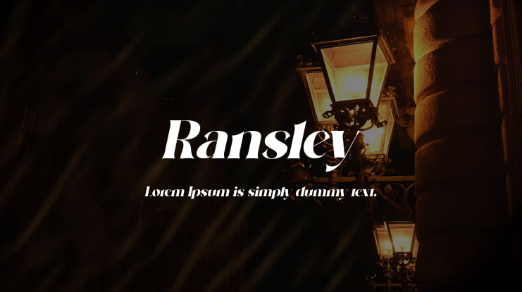 Ransley Font