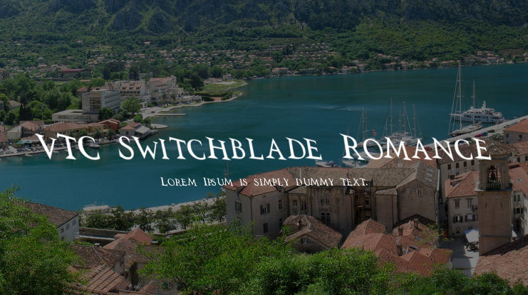 VTC Switchblade Romance Font Family