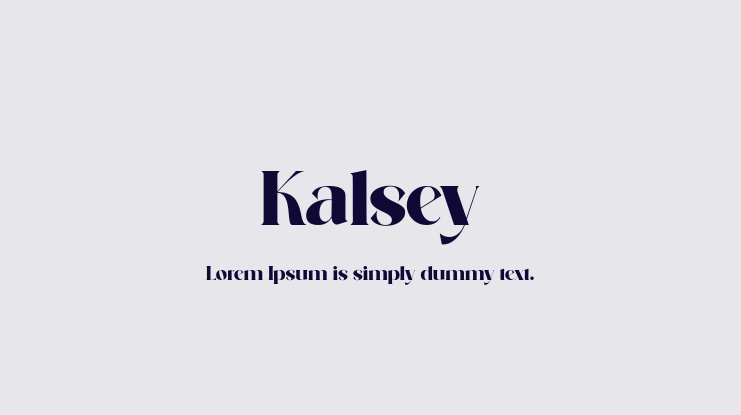 Kalsey Font
