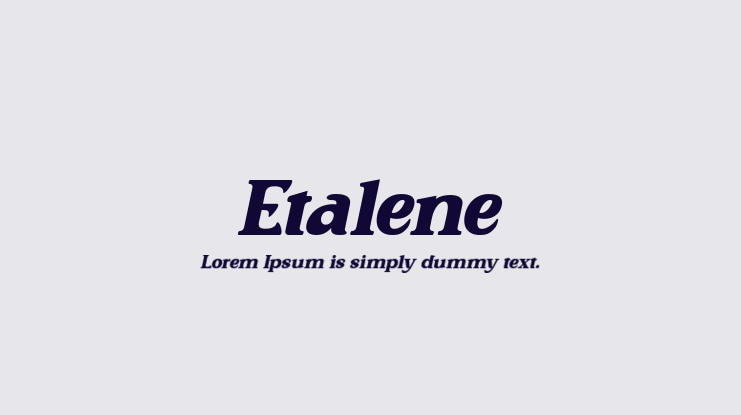 Etalene Font