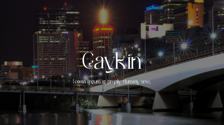Gaykin Font