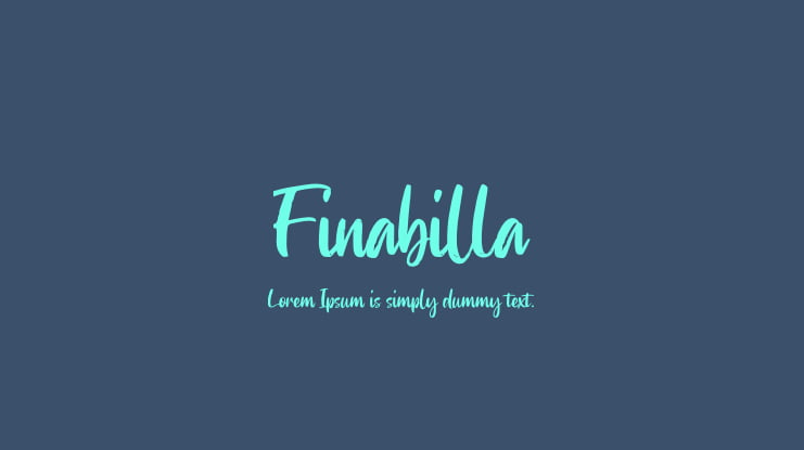 Finabilla Font
