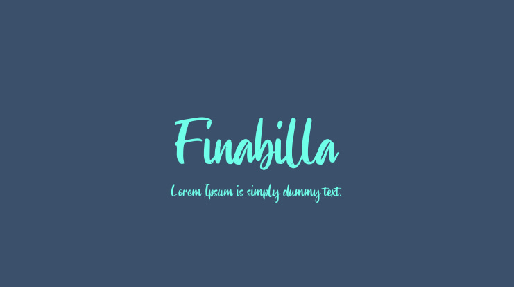 Finabilla Font