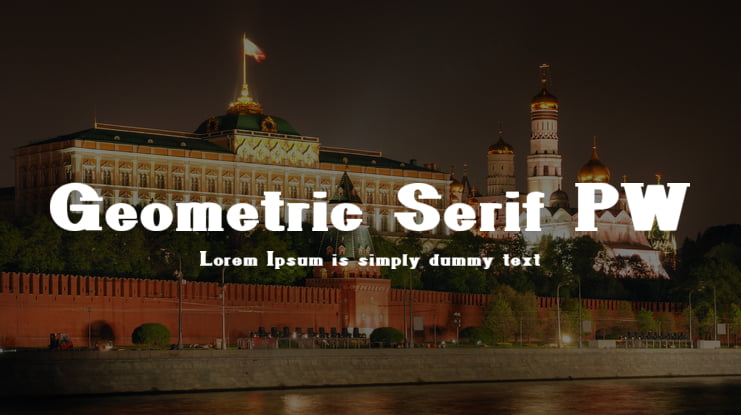 Geometric Serif PW Font