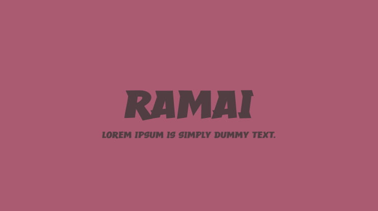 Ramai Font