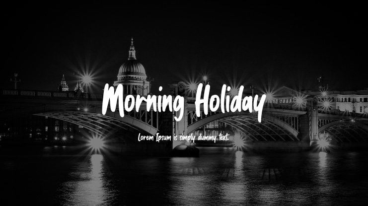 Morning Holiday Font