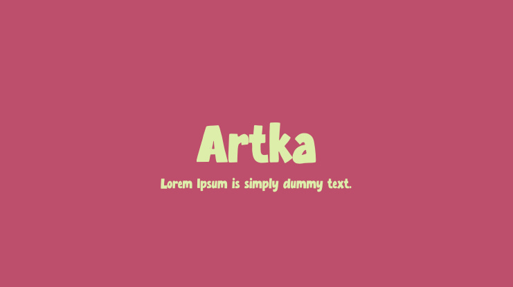 Artka Font