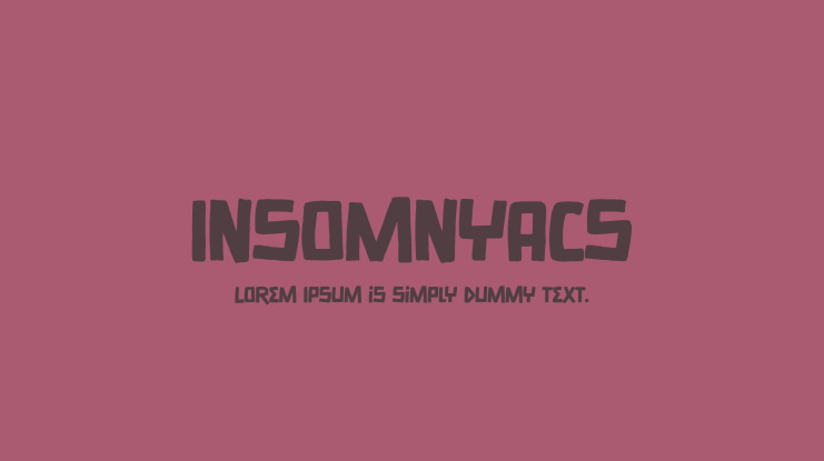 Insomnyacs Font