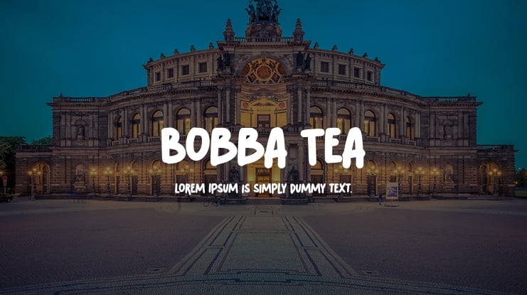 Bobba Tea Font