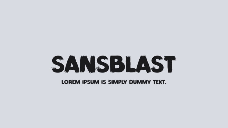 Sansblast Font