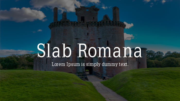 Slab Romana Font Family