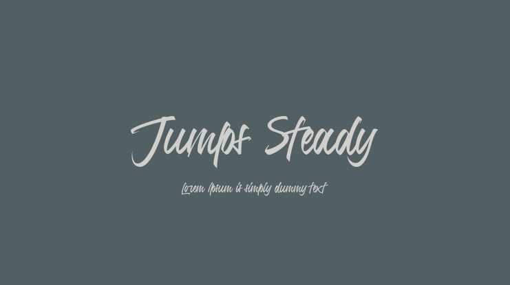 Jumps Steady Font