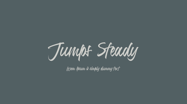 Jumps Steady Font
