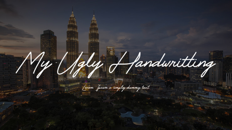 My Ugly Handwritting Font