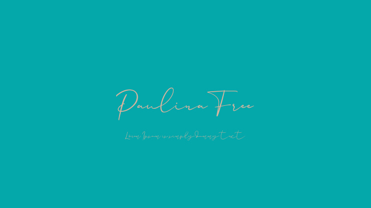 Paulina Free Font