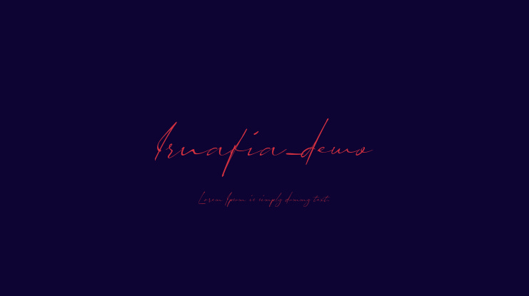 Irnafia_demo Font