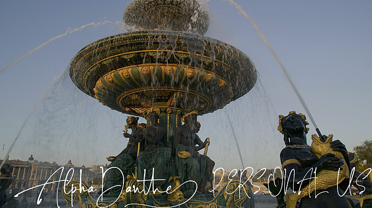 Alpha Danthe PERSONAL USE Font Family