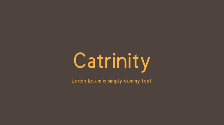 Catrinity Font