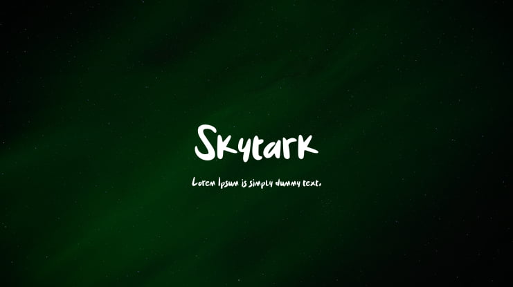 Skytark Font