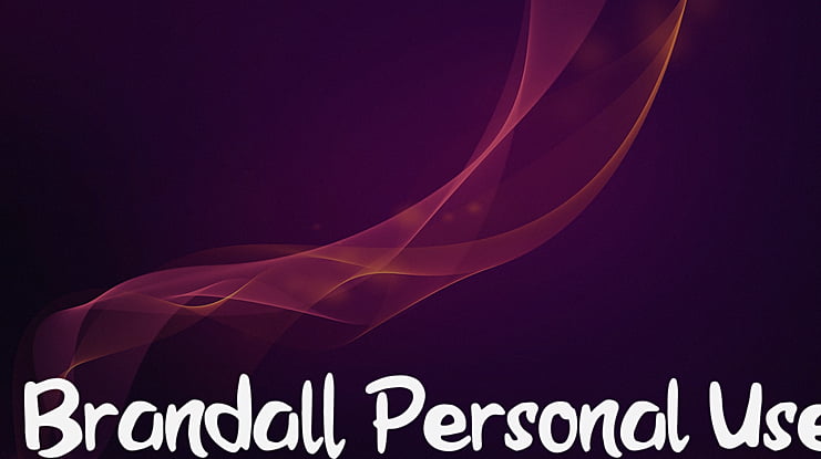Brandall Personal Use Font