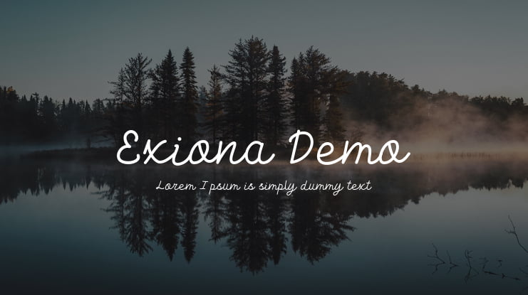 Exiona Demo Font