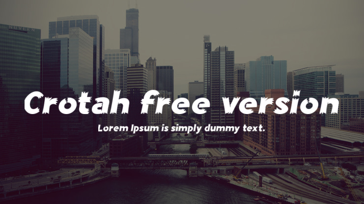 Crotah free version Font