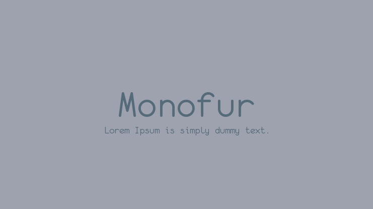 Monofur Font Family