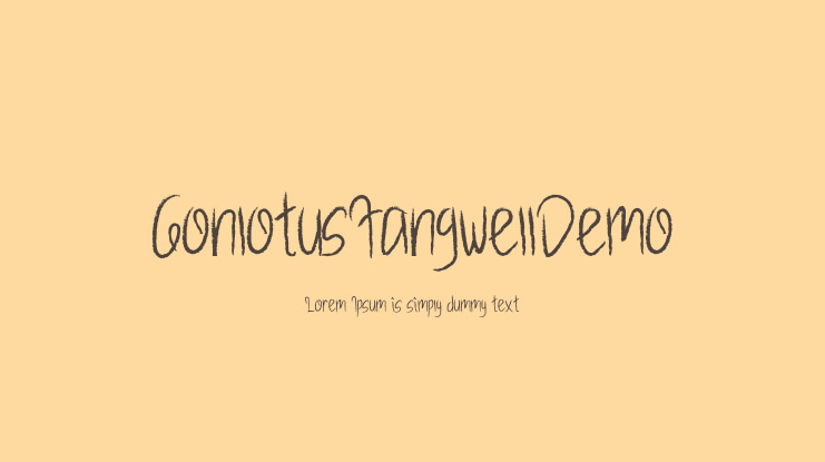 GonlotusFangwellDemo Font