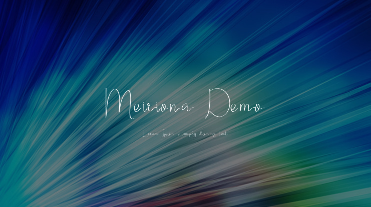 Meiriona Demo Font