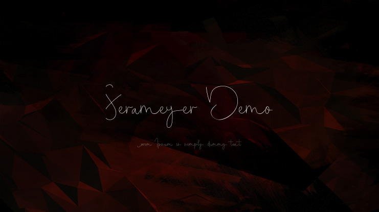Serameyer Demo Font