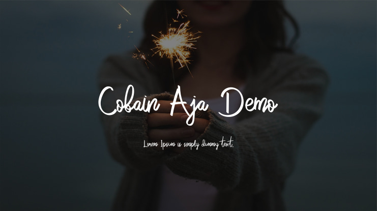 Cobain Aja Demo Font