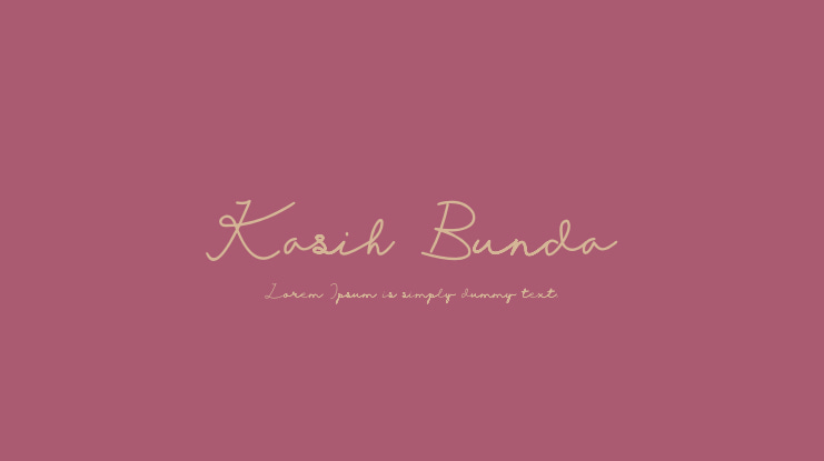 Kasih Bunda Font