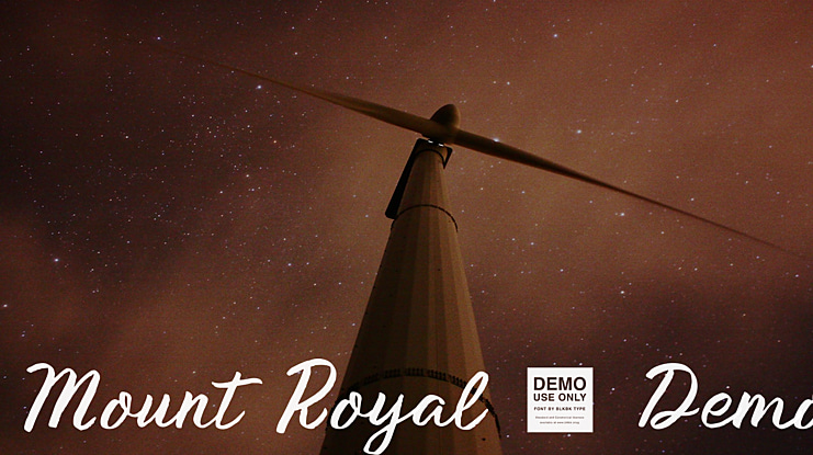 Mount Royal - Demo Font