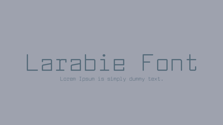 Larabie Font