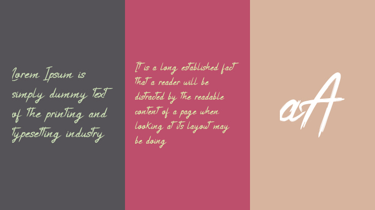 White Balance Demo Font