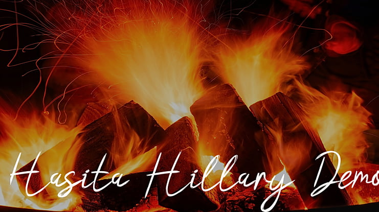 Hasita Hillary Demo Font