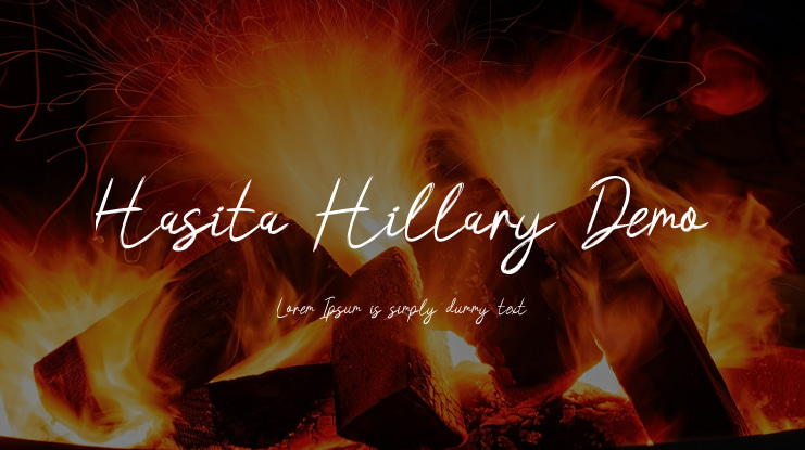 Hasita Hillary Demo Font
