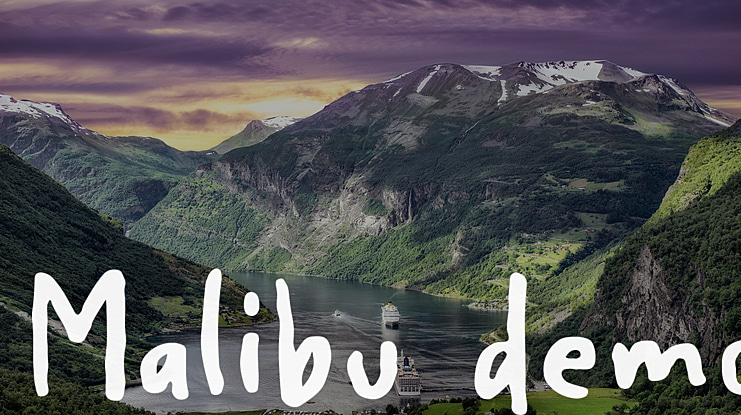 Malibu demo Font