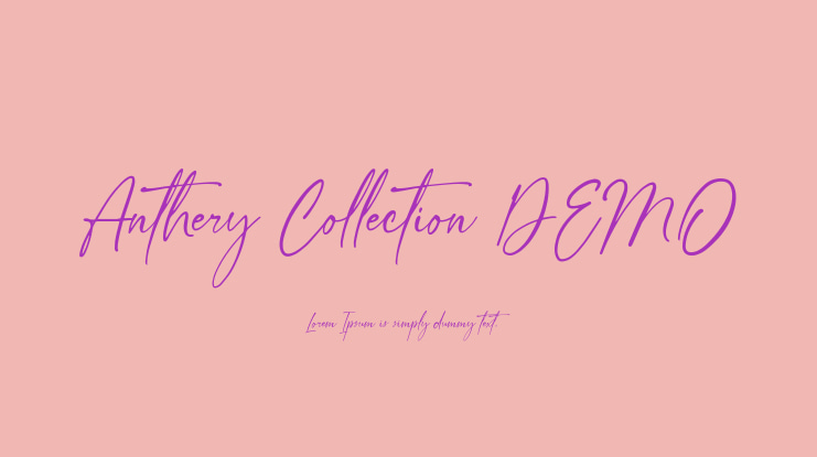 Anthery Collection DEMO Font
