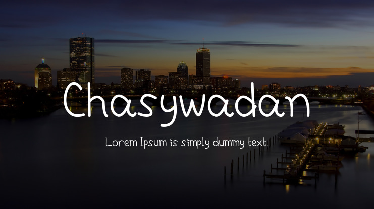 Chasywadan Font