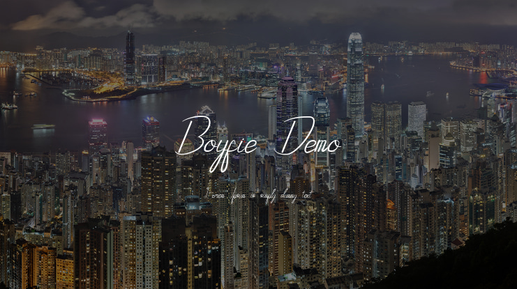 Boyfie Demo Font