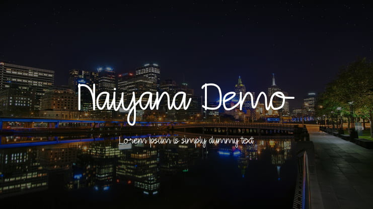Naiyana Demo Font