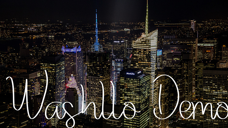 Washllo Demo Font
