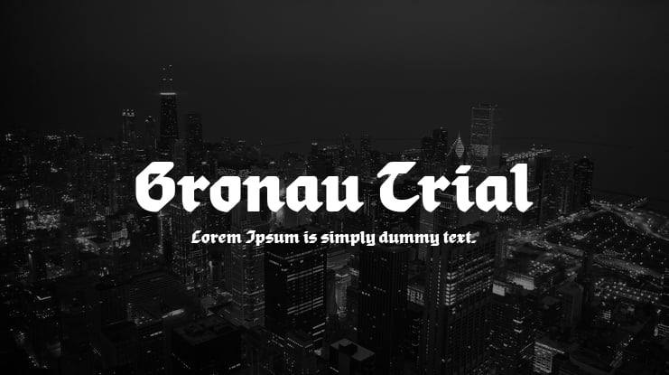 Gronau Trial Font Family