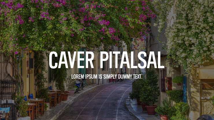 Caver Pitalsal Font