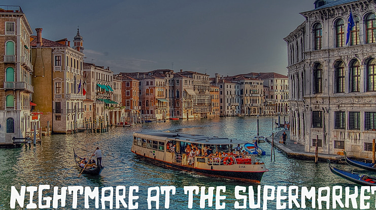 Nightmare at the Supermarket Font