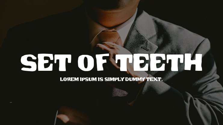Set of Teeth Font