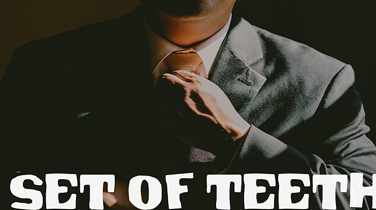 Set of Teeth Font